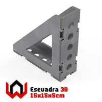 Escuadra 3D 15x15cm AW