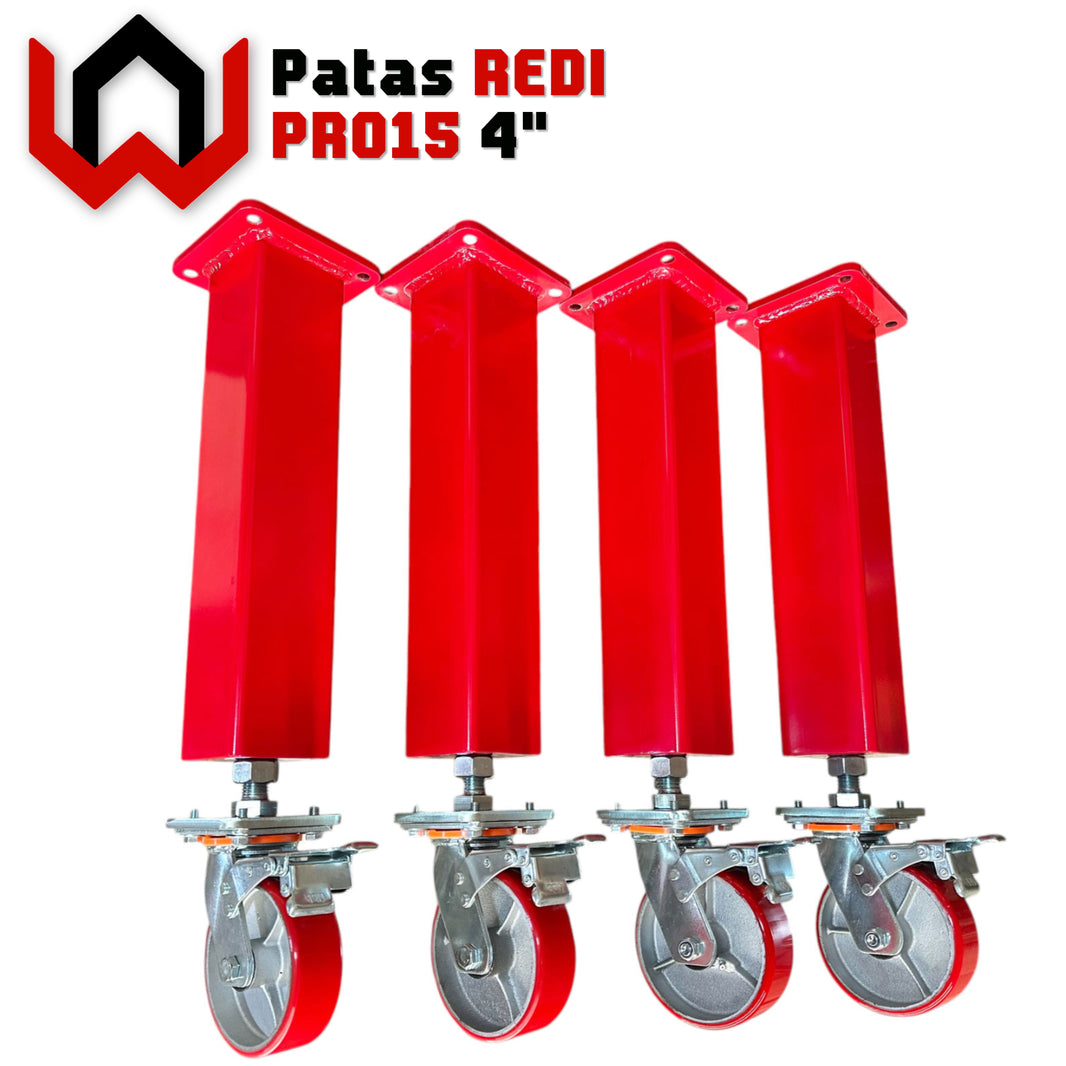 Patas REDI 4” PRO15 – Ruedas o Niveladores